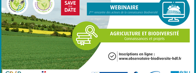 Save the date du webinaire #2 de l'observatoire de la biodiversité